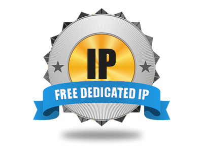 A no cost Dedicated IP address